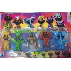 set muñecos smilings critters poppy play time