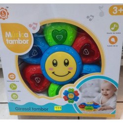 tambor musical girasol bebe