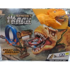 DINOSAURIO LANZA CARROS CON PISTA