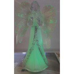 Adorno Angel de Navidad con luz