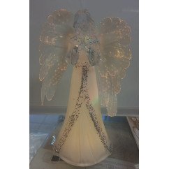 Adorno Angel de Navidad con luz