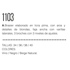 Brasier con aros sin relleno 1103