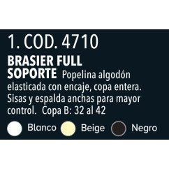 brasier full soporte -tela cod 4710